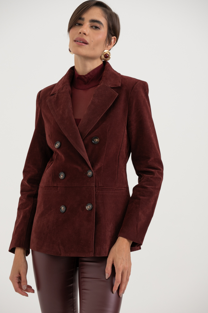 9038557 - Blazer Suede VINHO