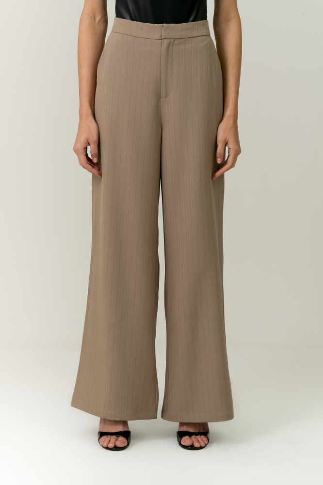 9038599 - Calça Risca De Giz Amelie CAQUI 9038599 - Calça Risca De Giz Amelie CAQUI