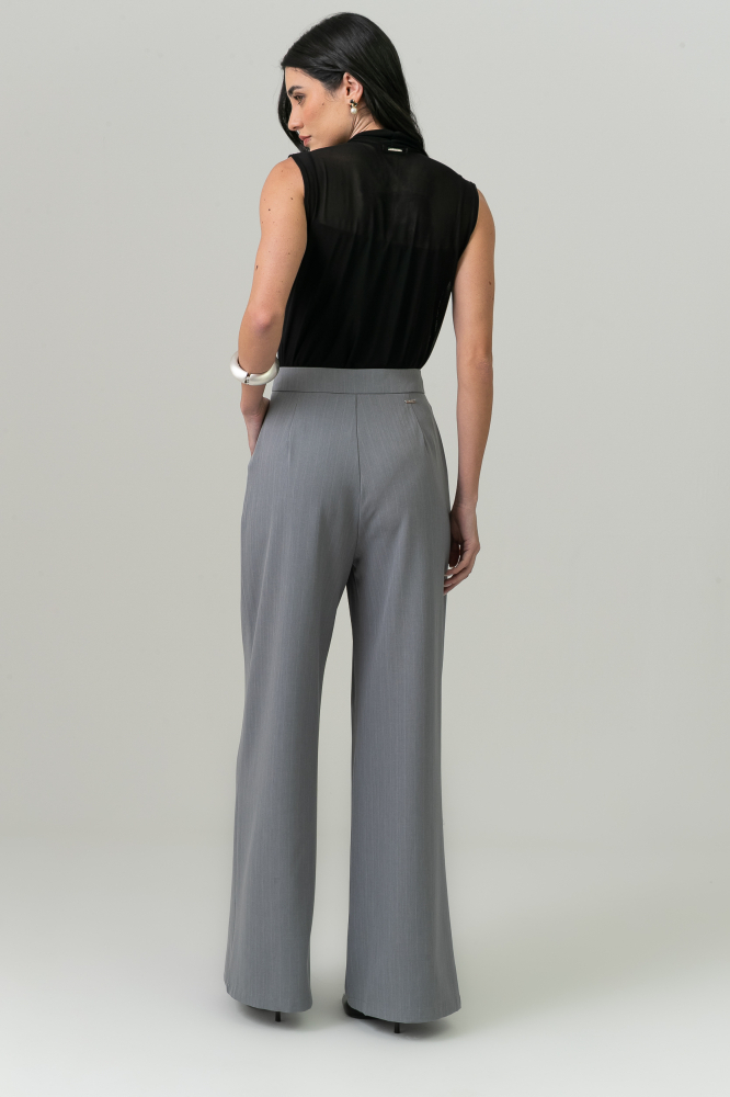 9038599 - Calça Risca De Giz Amelie CINZA 9038599 - Calça Risca De Giz Amelie CINZA