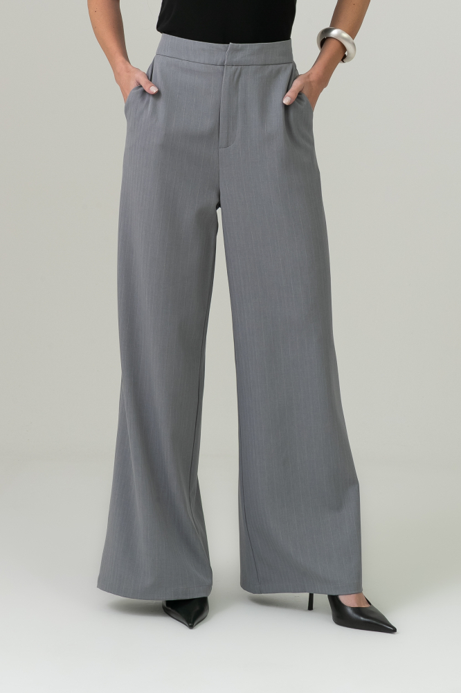 9038599 - Calça Risca De Giz Amelie CINZA 9038599 - Calça Risca De Giz Amelie CINZA