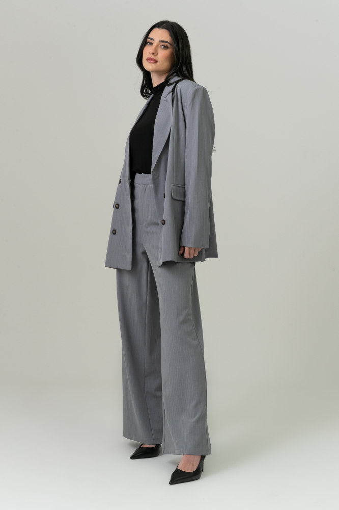 9038604 - Blazer Risca De Giz Amelie CINZA 9038604 - Blazer Risca De Giz Amelie CINZA