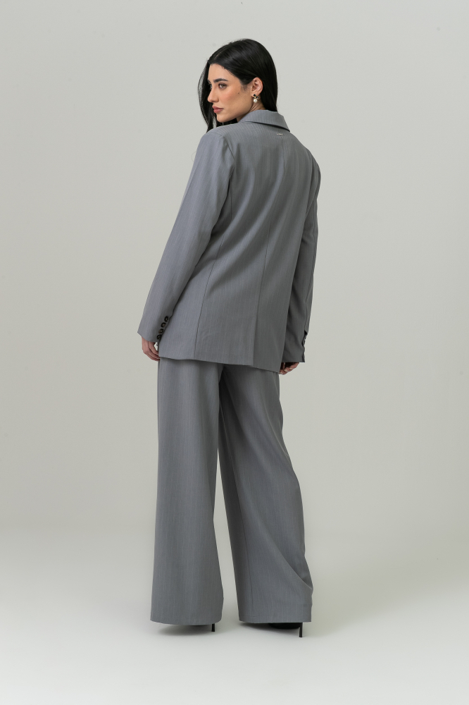 9038604 - Blazer Risca De Giz Amelie CINZA 9038604 - Blazer Risca De Giz Amelie CINZA