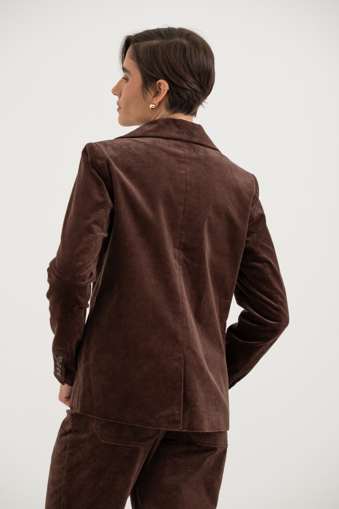9038650 - Blazer De Veludo Cotelê MARROM 9038650 - Blazer De Veludo Cotelê MARROM