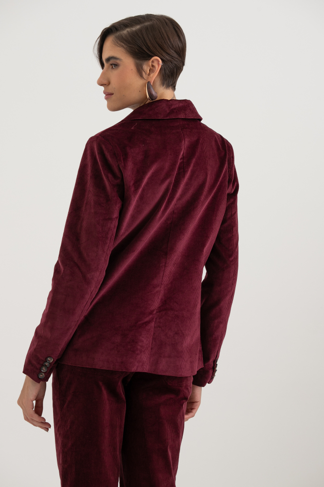 9038650 - Blazer De Veludo Cotelê VINHO 9038650 - Blazer De Veludo Cotelê VINHO