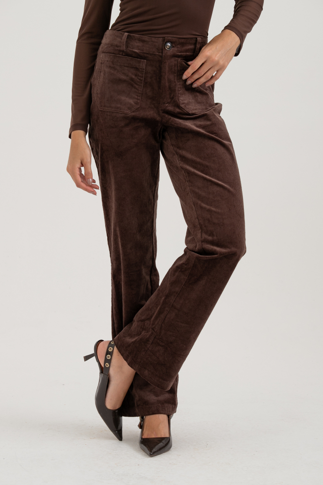 9038652 - Calça Flare Veludo Cotelê MARROM 9038652 - Calça Flare Veludo Cotelê MARROM