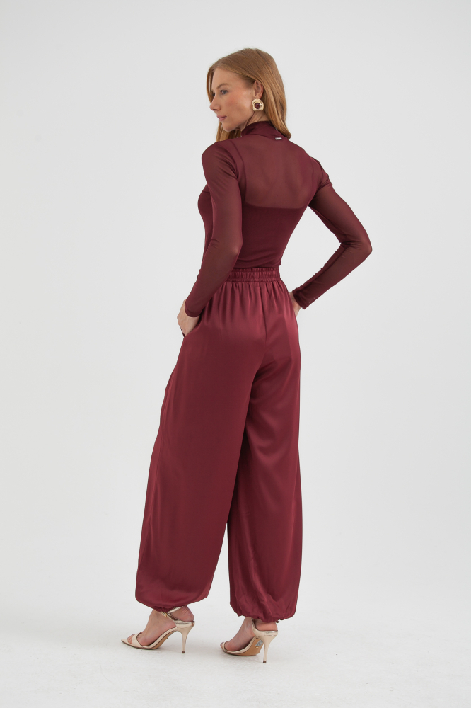 9038656 - Calça Aladim Com Barra De Elástico VINHO 9038656 - Calça Aladim Com Barra De Elástico VINHO