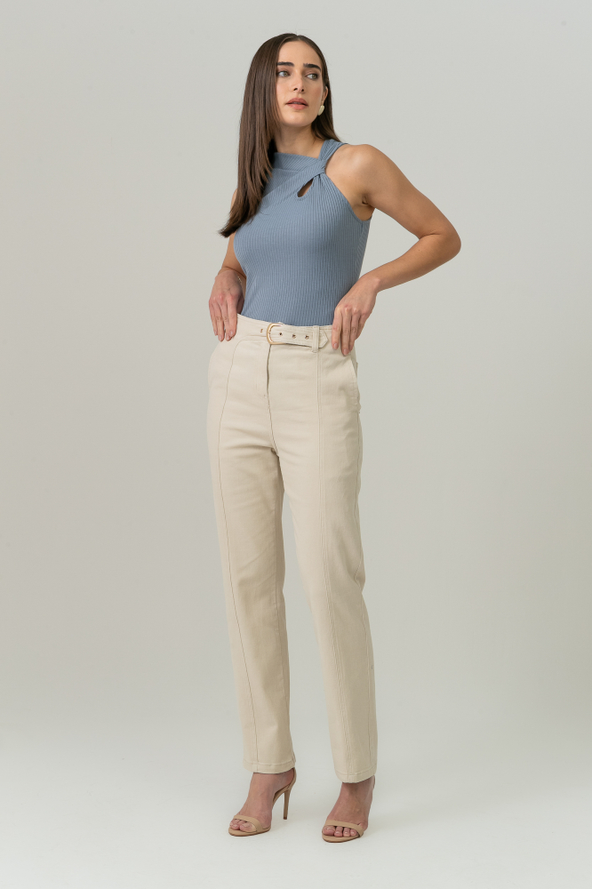 9038666 - Calça Sarja Anne OFF-WHITE