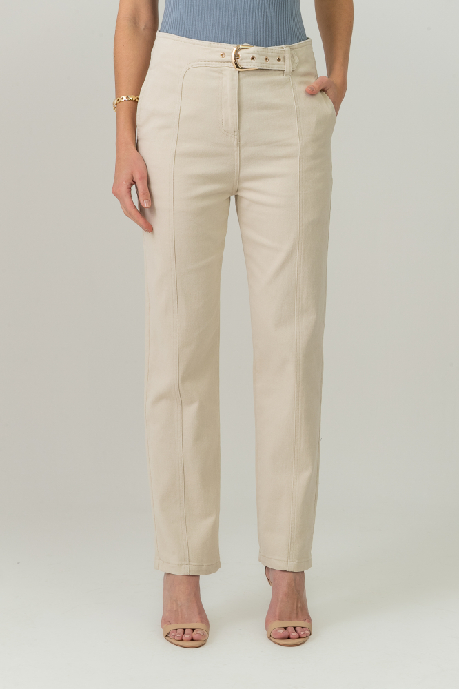 9038666 - Calça Sarja Anne OFF-WHITE