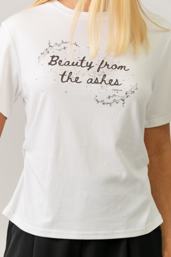 9038671 - Camiseta Beauty From The Ashes BRANCO