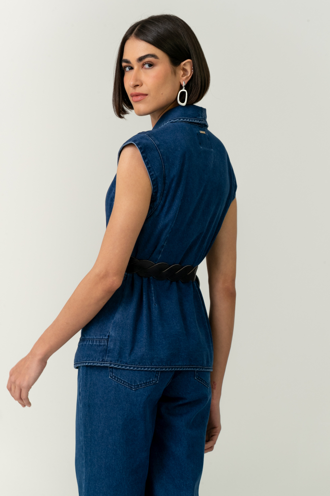 9038673 - Kimono Jeans Trança JEANS 9038673 - Kimono Jeans Trança JEANS
