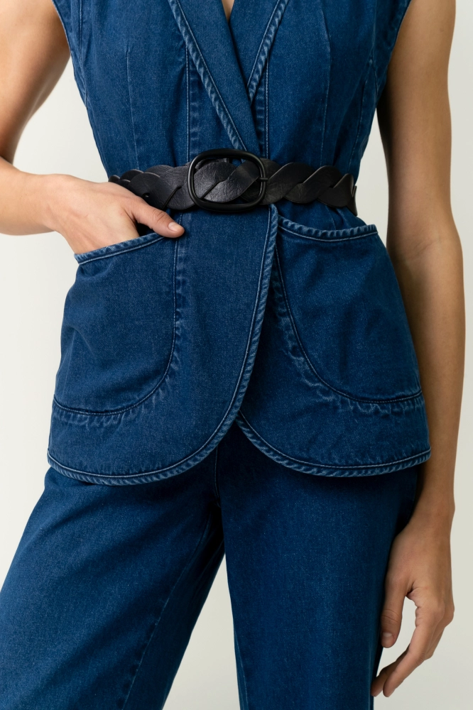 9038673 - Kimono Jeans Trança JEANS - Imagem 2