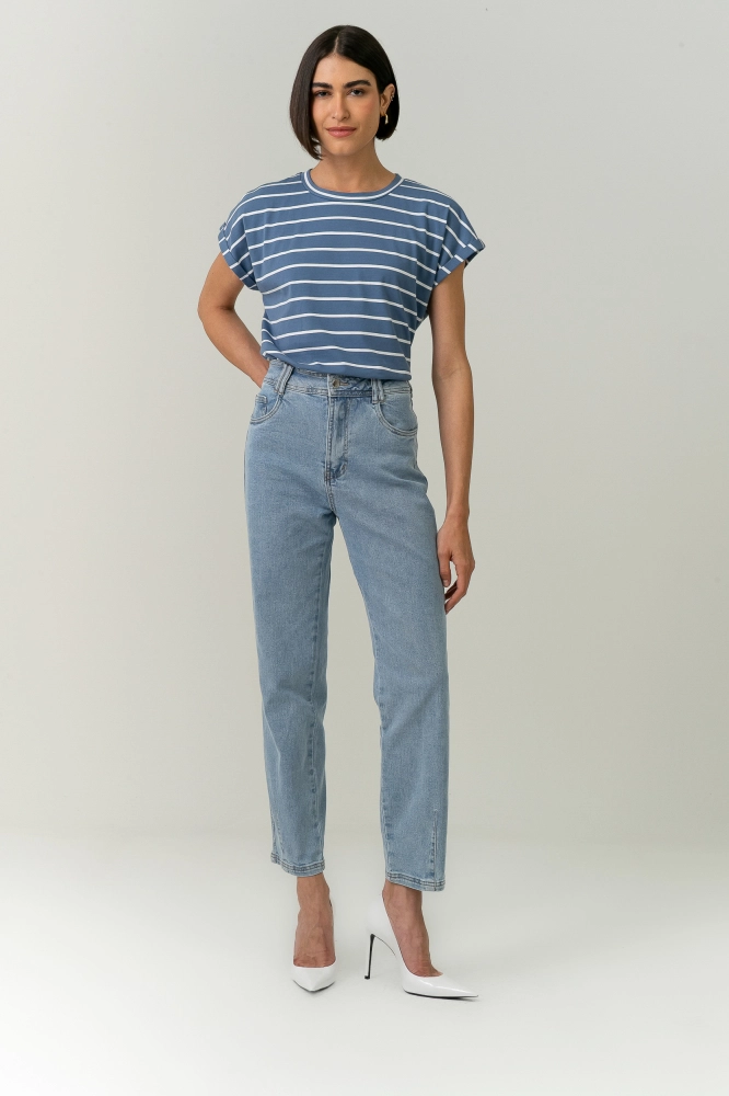 9038675 - Calça Jeans Carrot Noir AZUL CLARO 9038675 - Calça Jeans Carrot Noir AZUL CLARO - Imagem 1