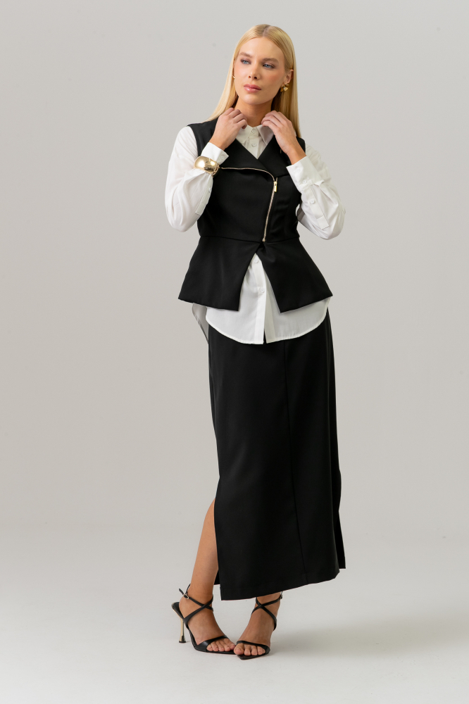 9038680 - Saia Alfaiataria Reta PRETO