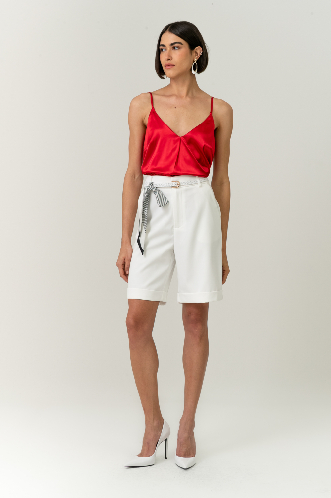 9038689 - Bermuda Cinto Sophia OFF-WHITE 9038689 - Bermuda Cinto Sophia OFF-WHITE
