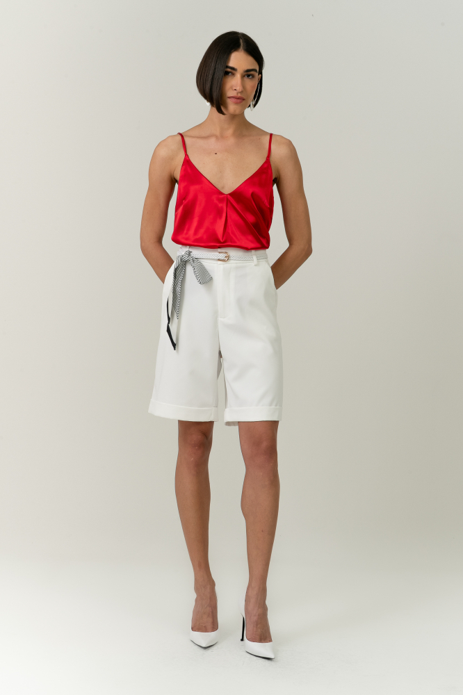 9038689 - Bermuda Cinto Sophia OFF-WHITE 9038689 - Bermuda Cinto Sophia OFF-WHITE