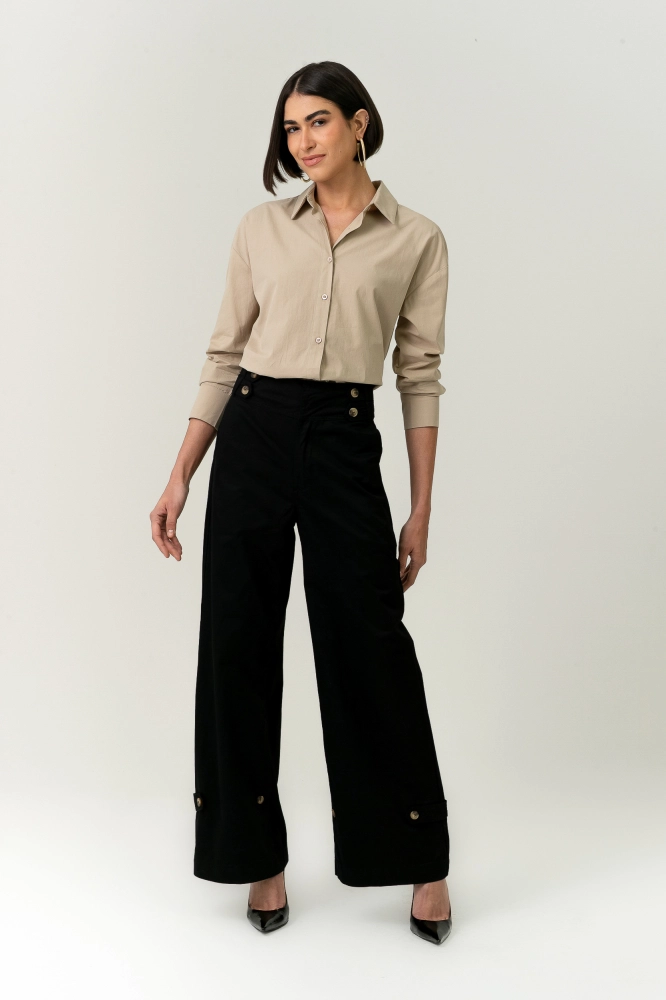 9038690 - Calça Sarja Lana PRETO 9038690 - Calça Sarja Lana PRETO - Imagem 1