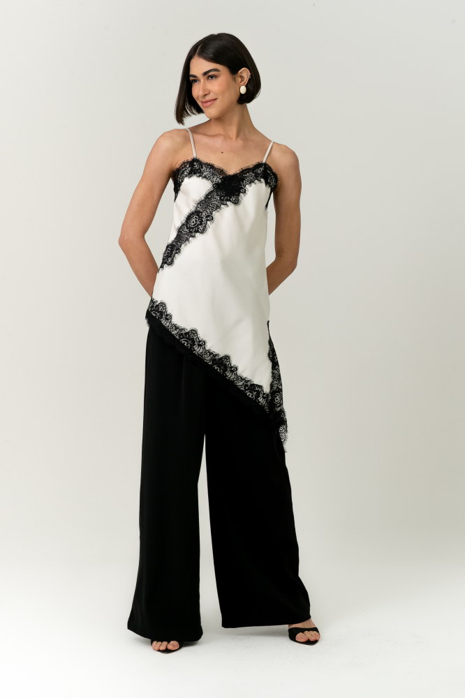 9038691 - Regata Assimétrica Cetim OFF-WHITE 9038691 - Regata Assimétrica Cetim OFF-WHITE
