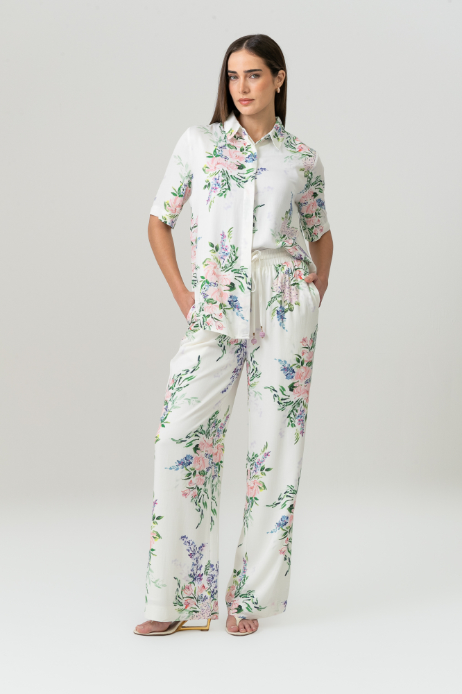 9038698 - Calça Giverny Estampada OFF-WHITE 9038698 - Calça Giverny Estampada OFF-WHITE