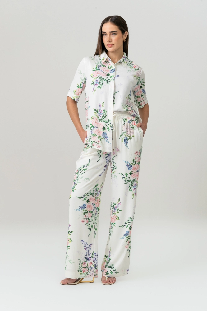 9038698 - Calça Giverny Estampada OFF-WHITE 9038698 - Calça Giverny Estampada OFF-WHITE - Imagem 1