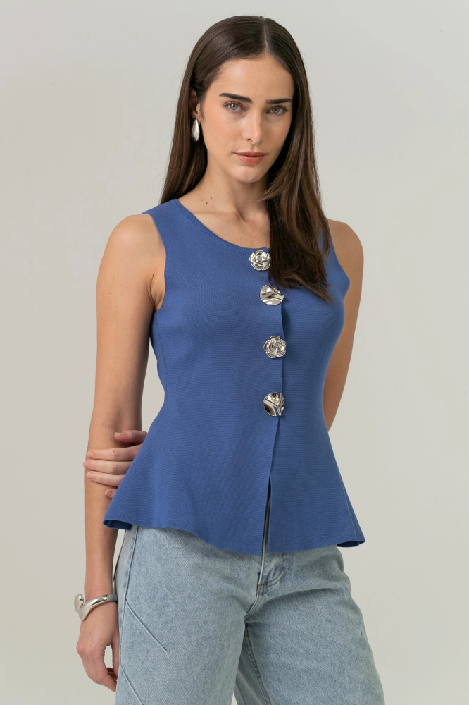 9038716 - Blusa Amarílis AZUL 9038716 - Blusa Amarílis AZUL - Imagem 1