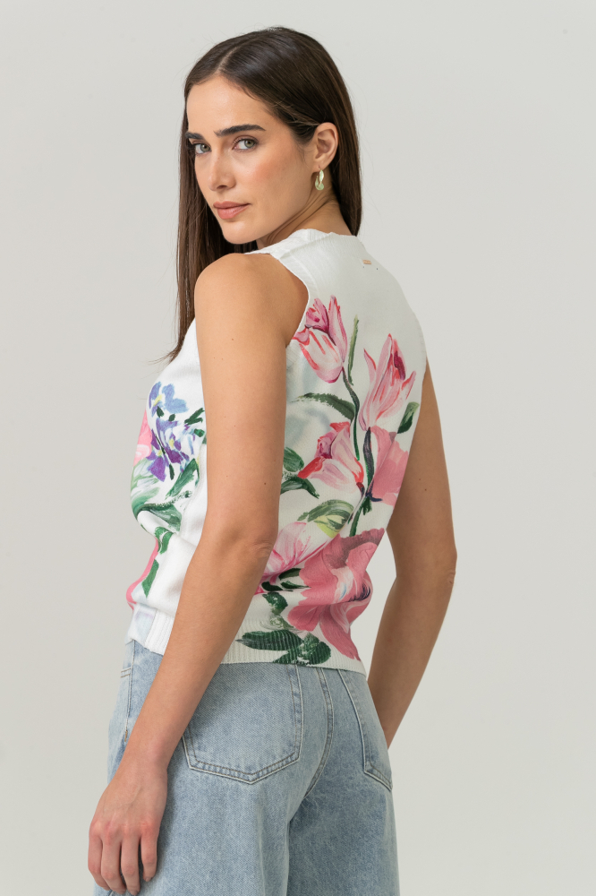9038721 - Blusa Tricot Sem Manga Giverny OFF-WHITE 9038721 - Blusa Tricot Sem Manga Giverny OFF-WHITE