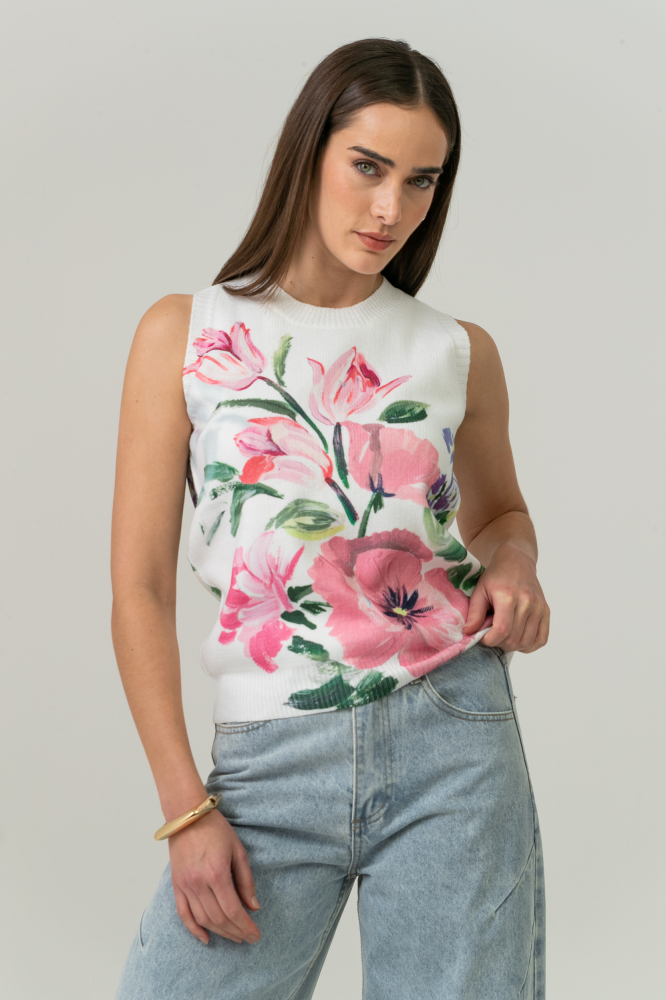9038721 - Blusa Tricot Sem Manga Giverny OFF-WHITE 9038721 - Blusa Tricot Sem Manga Giverny OFF-WHITE