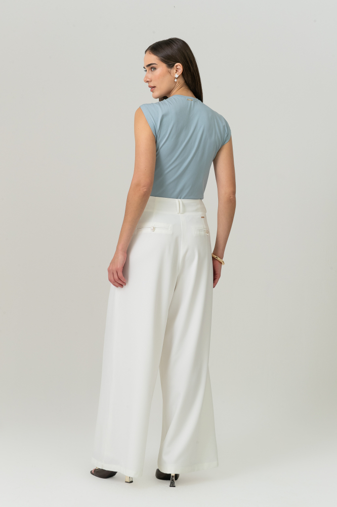 9038731 - Calça Alfaiatada De Pregas OFF-WHITE