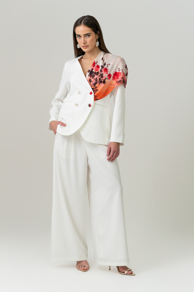 9038731 - Calça Alfaiatada De Pregas OFF-WHITE