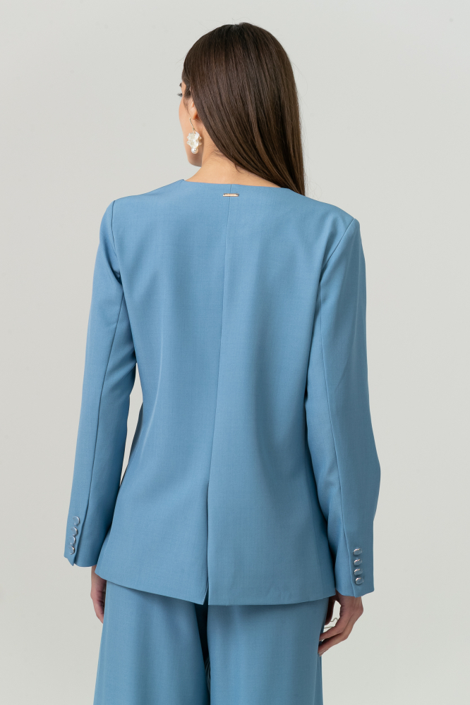 9038733 - Blazer Oversized Orgânico AZUL 9038733 - Blazer Oversized Orgânico AZUL