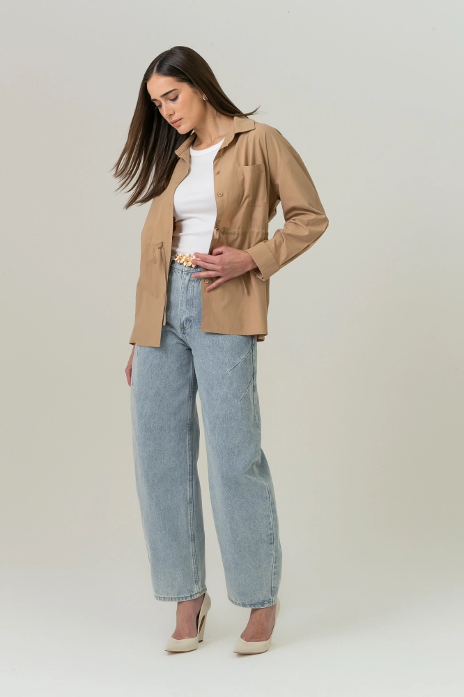 9038736 - Camisa Parka Com Túnel BEGE - Imagem 2