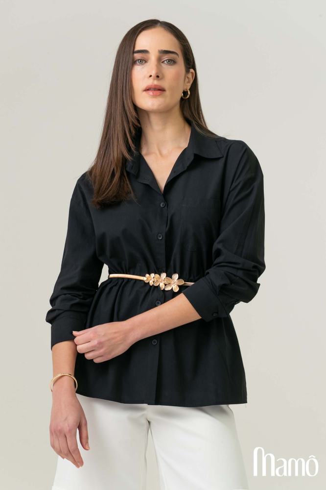 9038736 - Camisa Parka Com Túnel PRETO