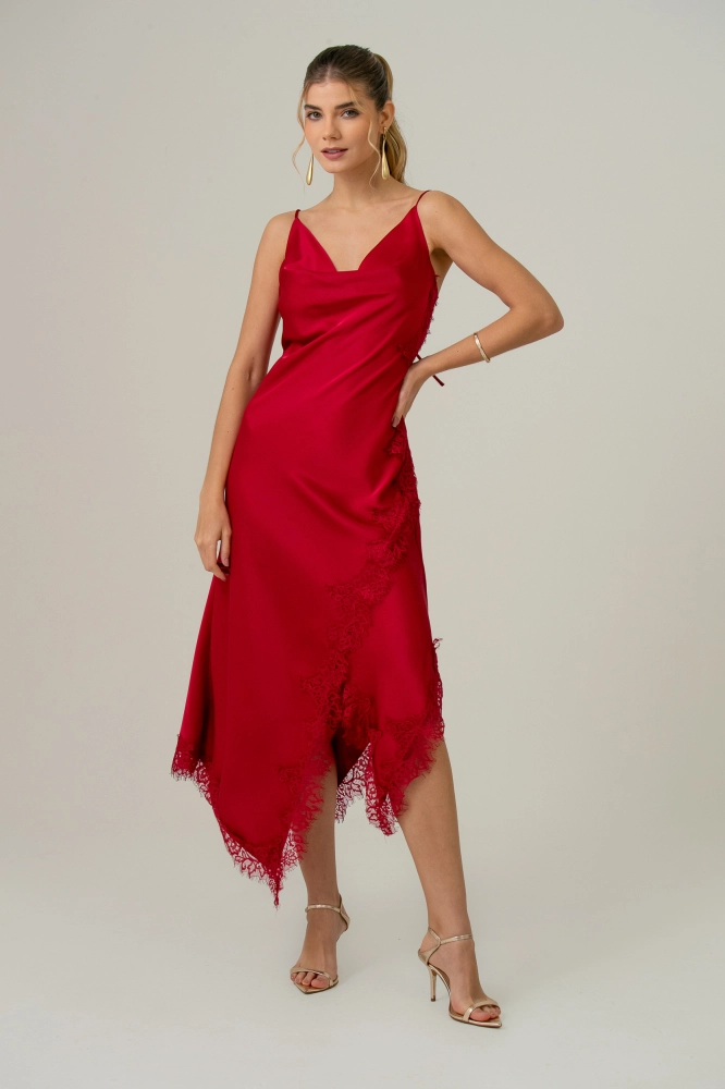 9038825 - Vestido Cetim Degagê Lacy VERMELHO 9038825 - Vestido Cetim Degagê Lacy VERMELHO - Imagem 1
