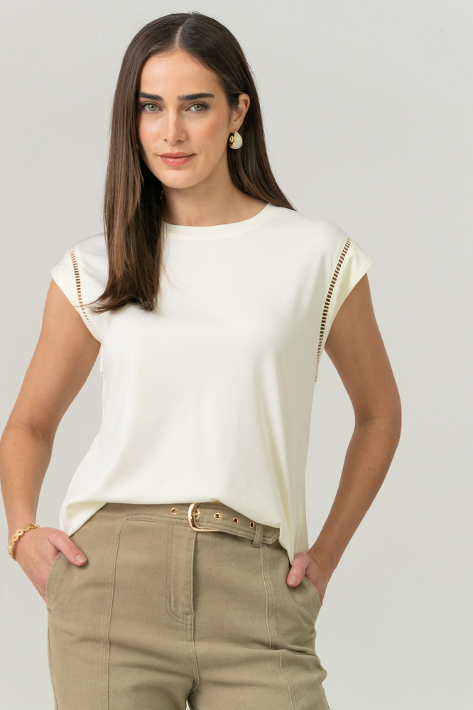 9038906 - Camiseta Com Entremeios OFF-WHITE 9038906 - Camiseta Com Entremeios OFF-WHITE