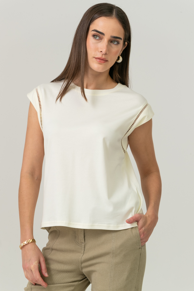 9038906 - Camiseta Com Entremeios OFF-WHITE 9038906 - Camiseta Com Entremeios OFF-WHITE
