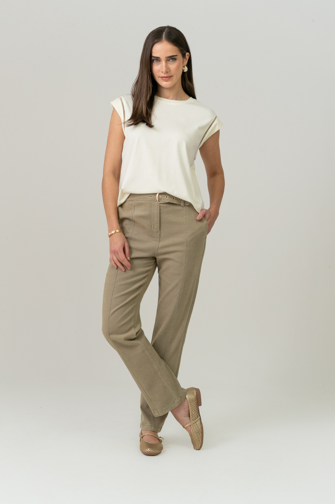 9038906 - Camiseta Com Entremeios OFF-WHITE