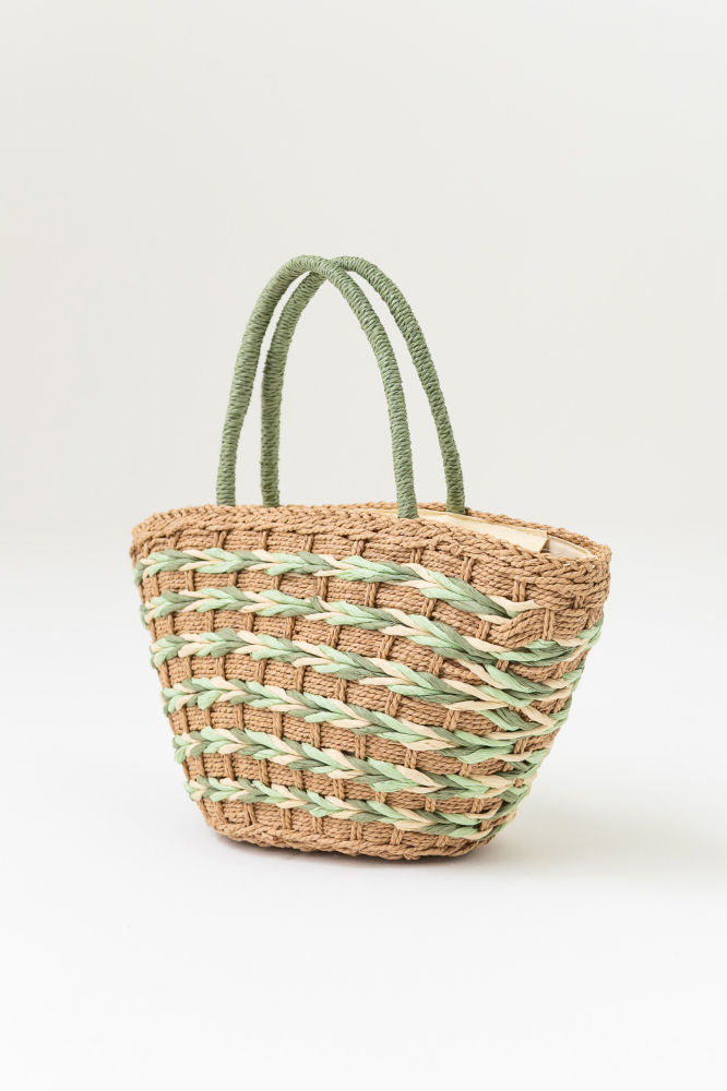 9039000 - Bolsa Palha Trançada Verde VERDE 9039000 - Bolsa Palha Trançada Verde VERDE