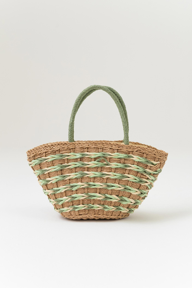 9039000 - Bolsa Palha Trançada Verde VERDE 9039000 - Bolsa Palha Trançada Verde VERDE