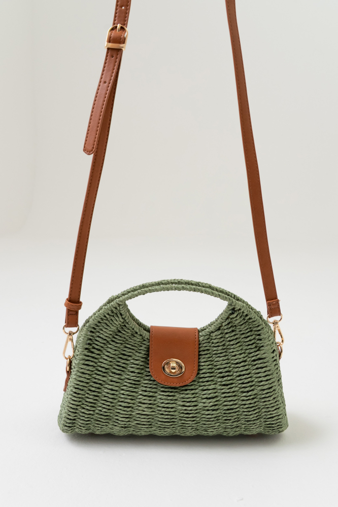 9039001 - Bolsa Palha Com Fecho Torniquete VERDE 9039001 - Bolsa Palha Com Fecho Torniquete VERDE