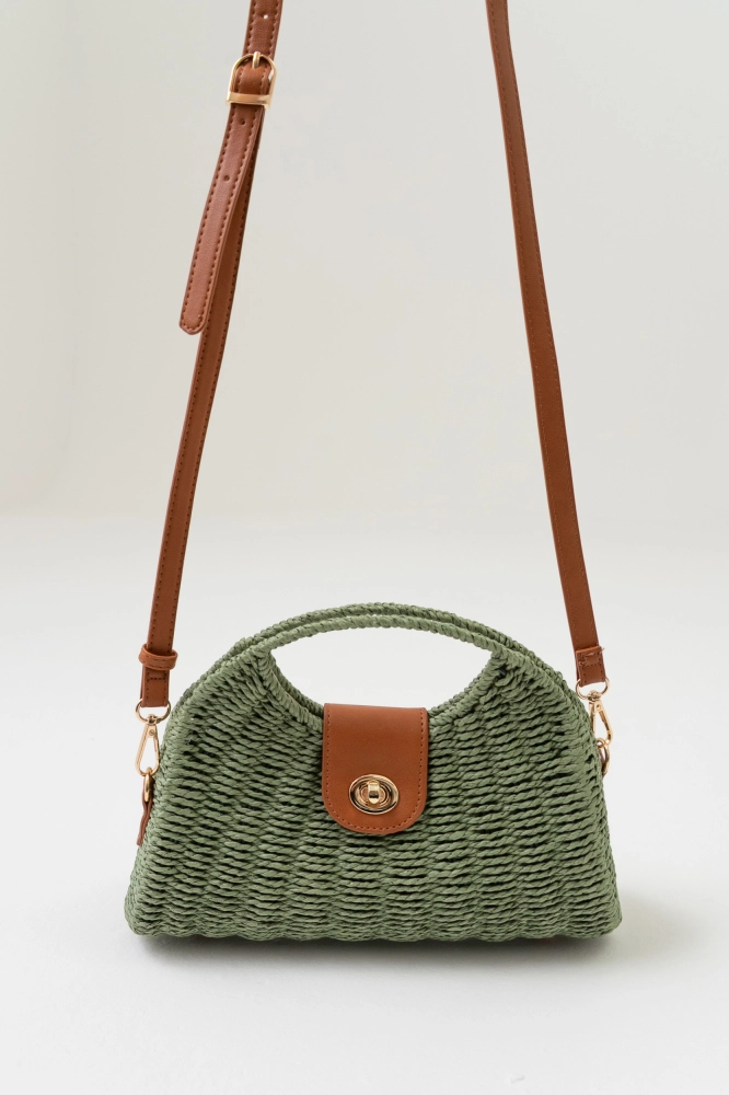 9039001 - Bolsa Palha Com Fecho Torniquete VERDE  - Imagem 2