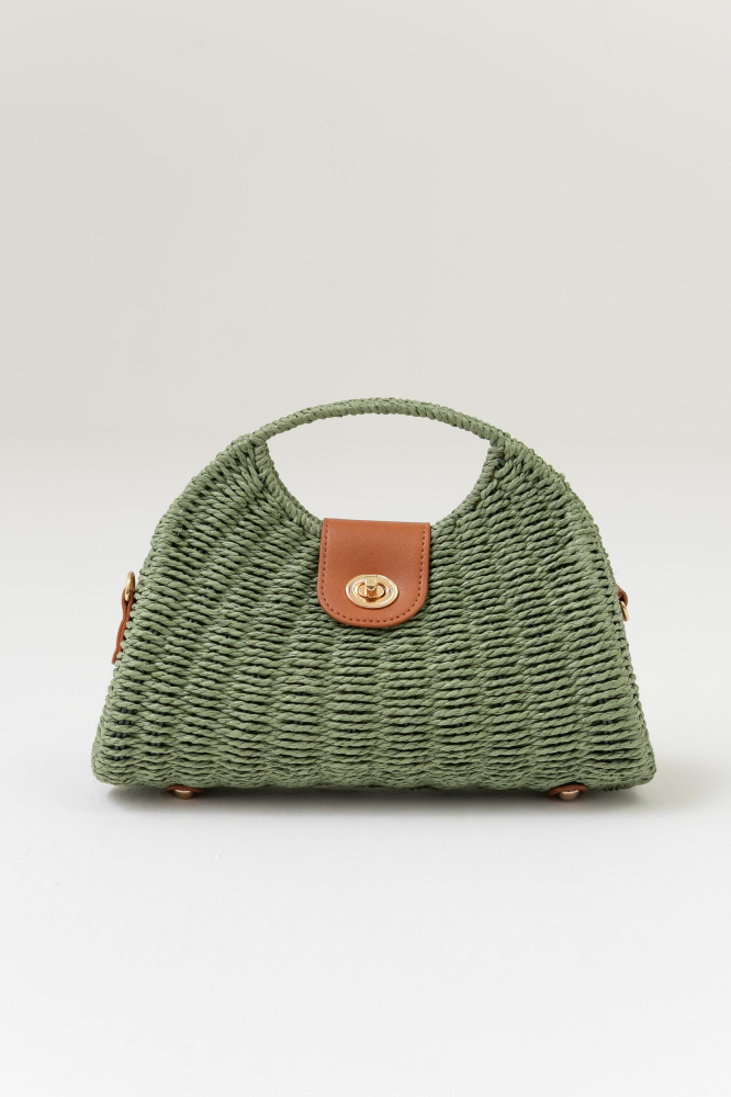9039001 - Bolsa Palha Com Fecho Torniquete VERDE 9039001 - Bolsa Palha Com Fecho Torniquete VERDE