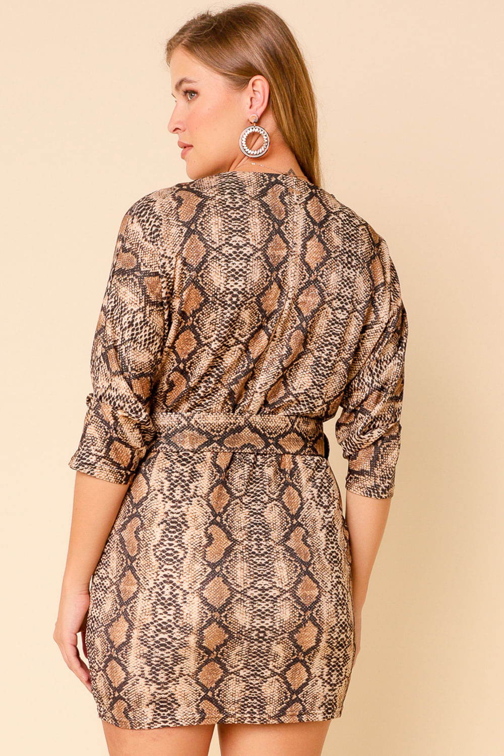 9030599 - Vestido Cobra Glam MARROM