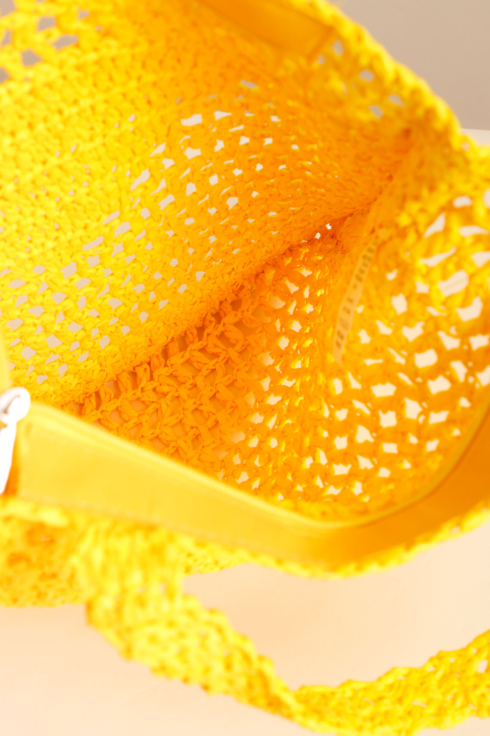 9033641 - Bolsa Grande Crochê AMARELO