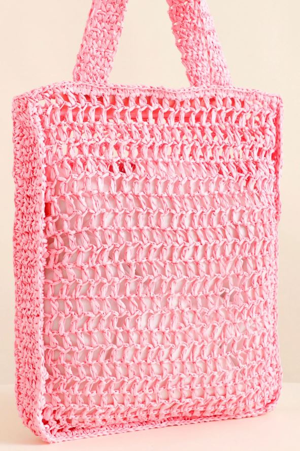 9033641 - Bolsa Grande Crochê ROSA 9033641 - Bolsa Grande Crochê ROSA
