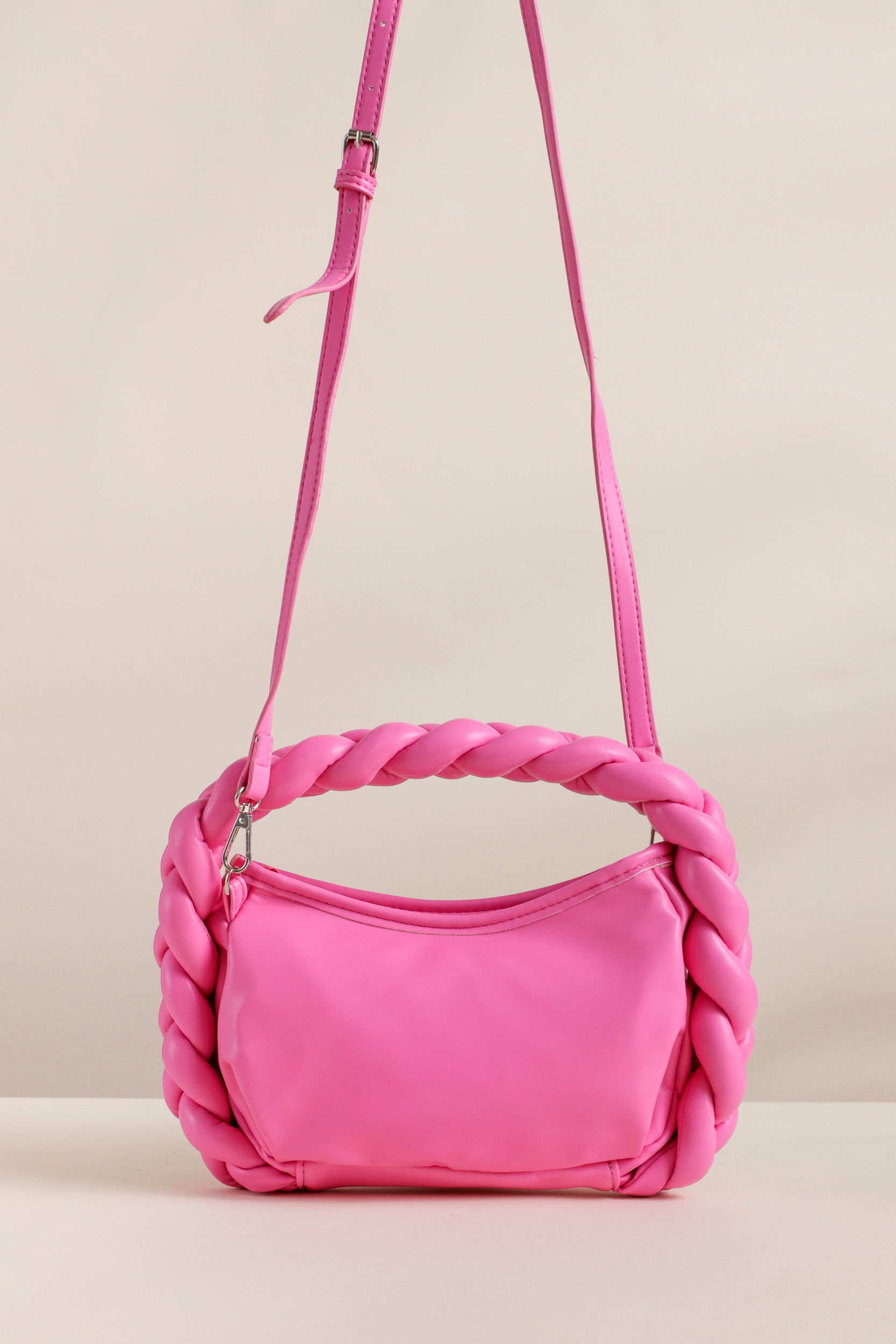 9033502 - Bolsa Trança Transversal PINK 9033502 - Bolsa Trança Transversal PINK