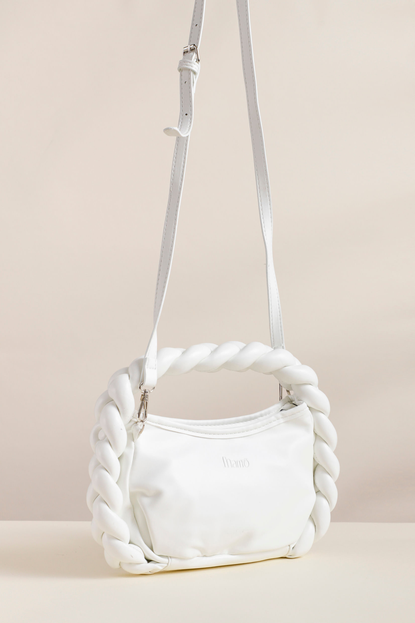 9033502 - Bolsa Trança Transversal   OFF-WHITE