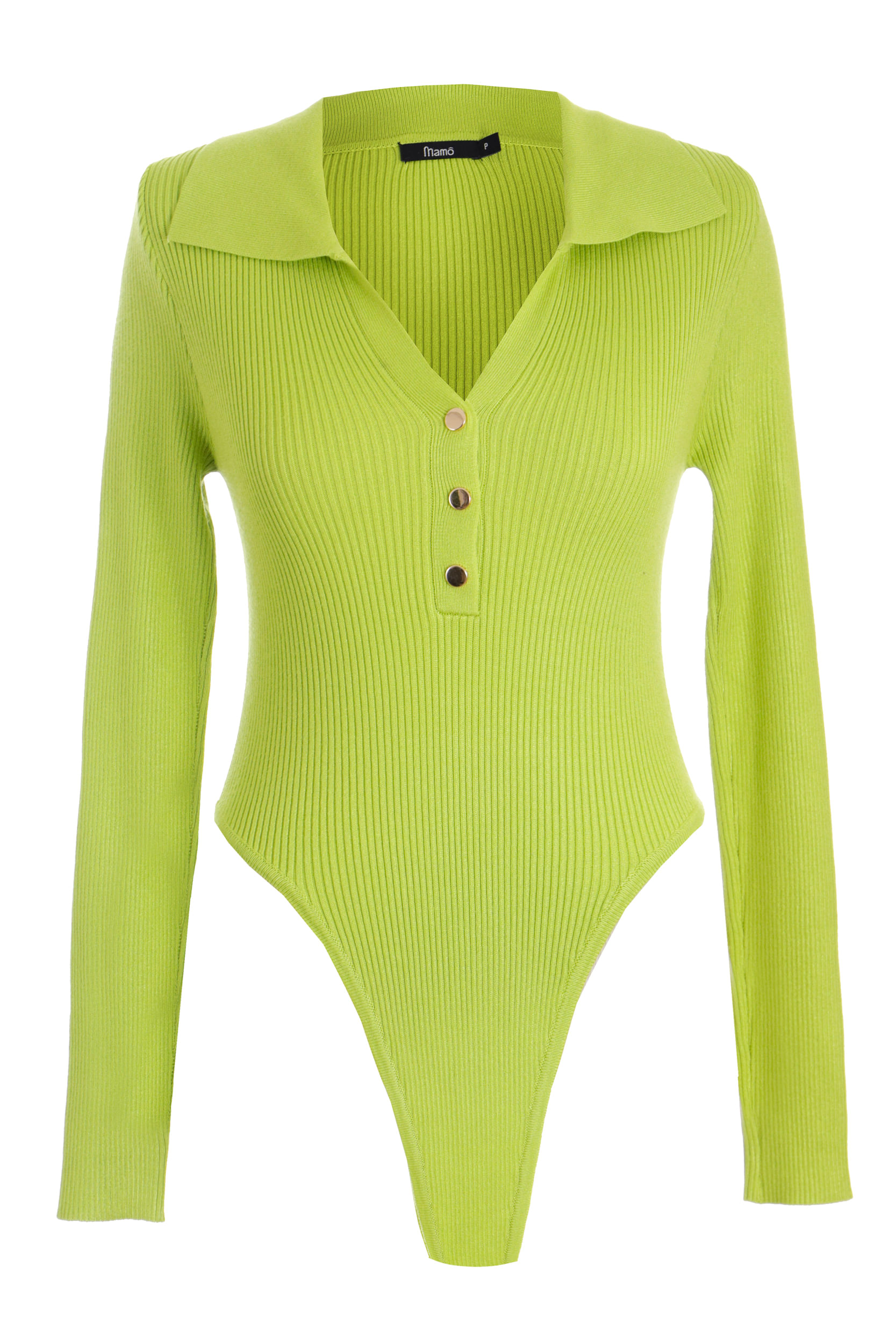 Body Manga Longa Cavado VERDE Body Manga Longa Cavado VERDE
