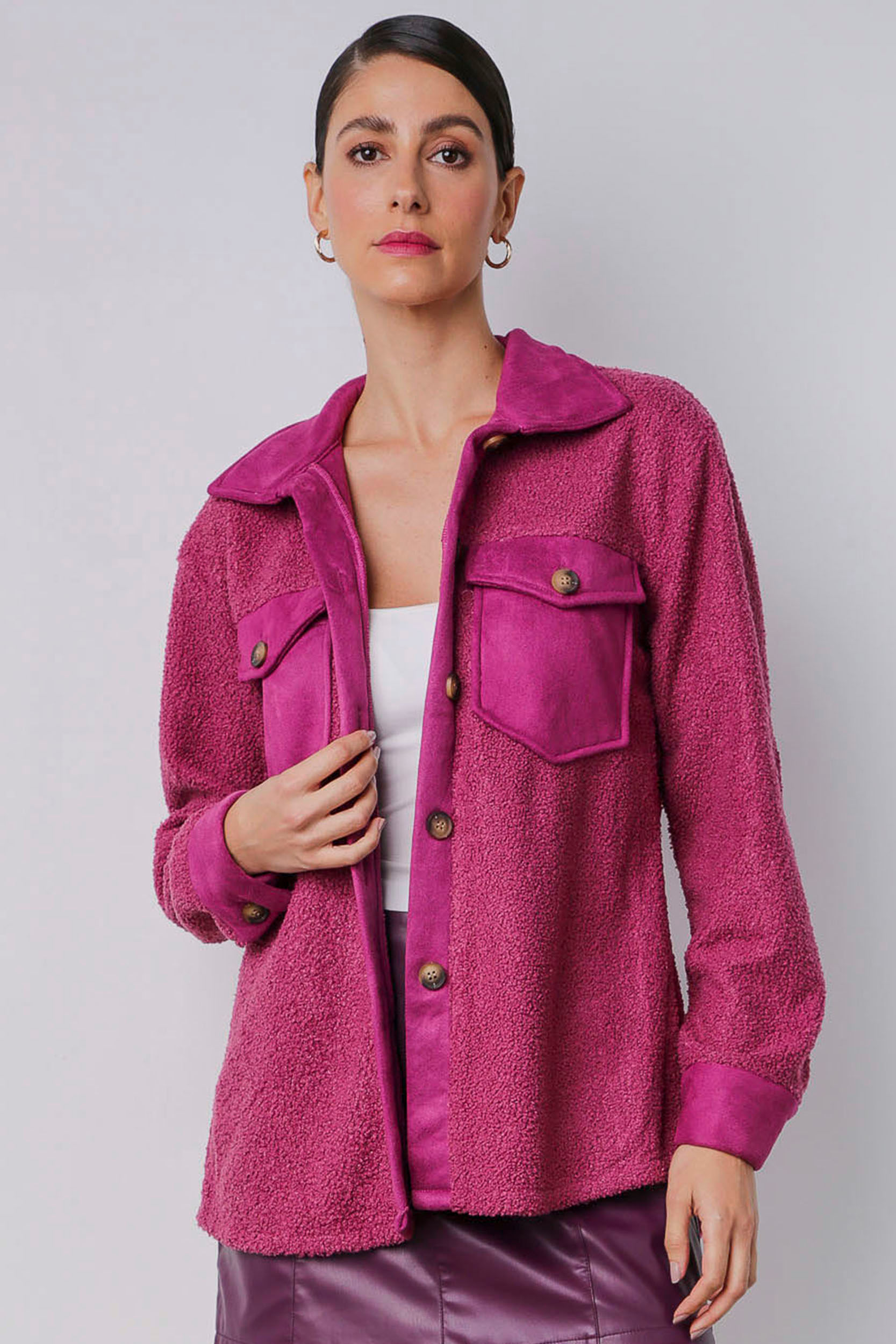 Camisa Oversized Carneirinho VINHO