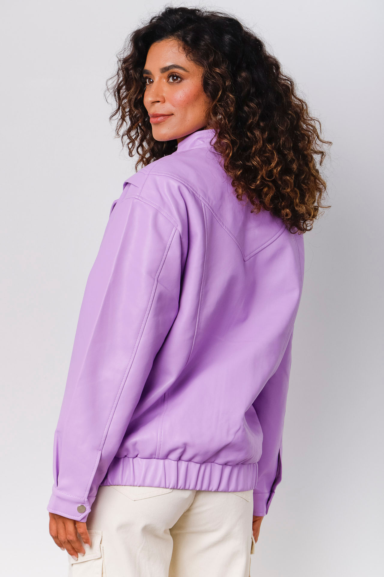 9034110 - Jaqueta Oversized Pu LILAS 9034110 - Jaqueta Oversized Pu LILAS