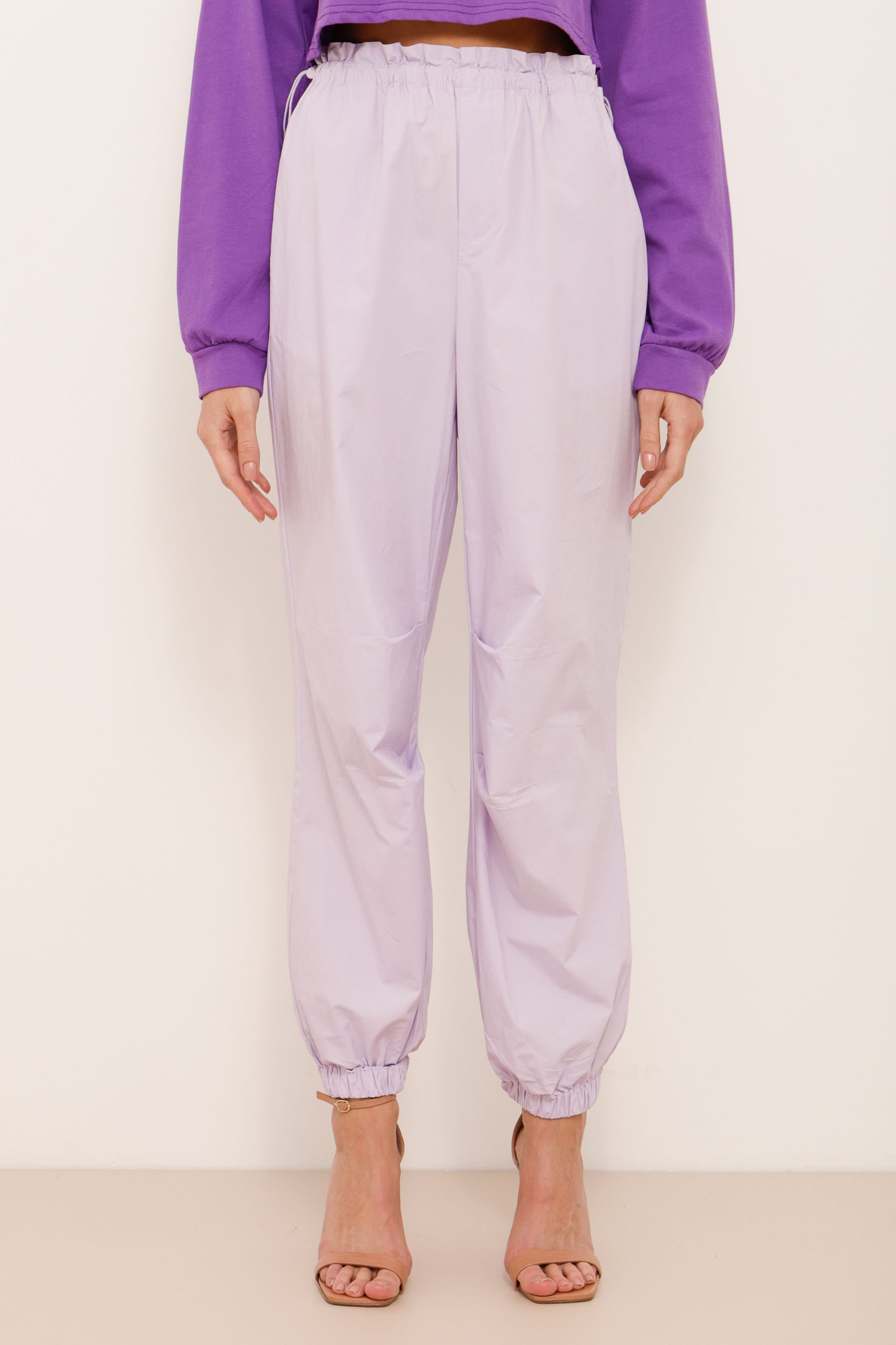 9034247 - Calça Parachute Tactel LILAS