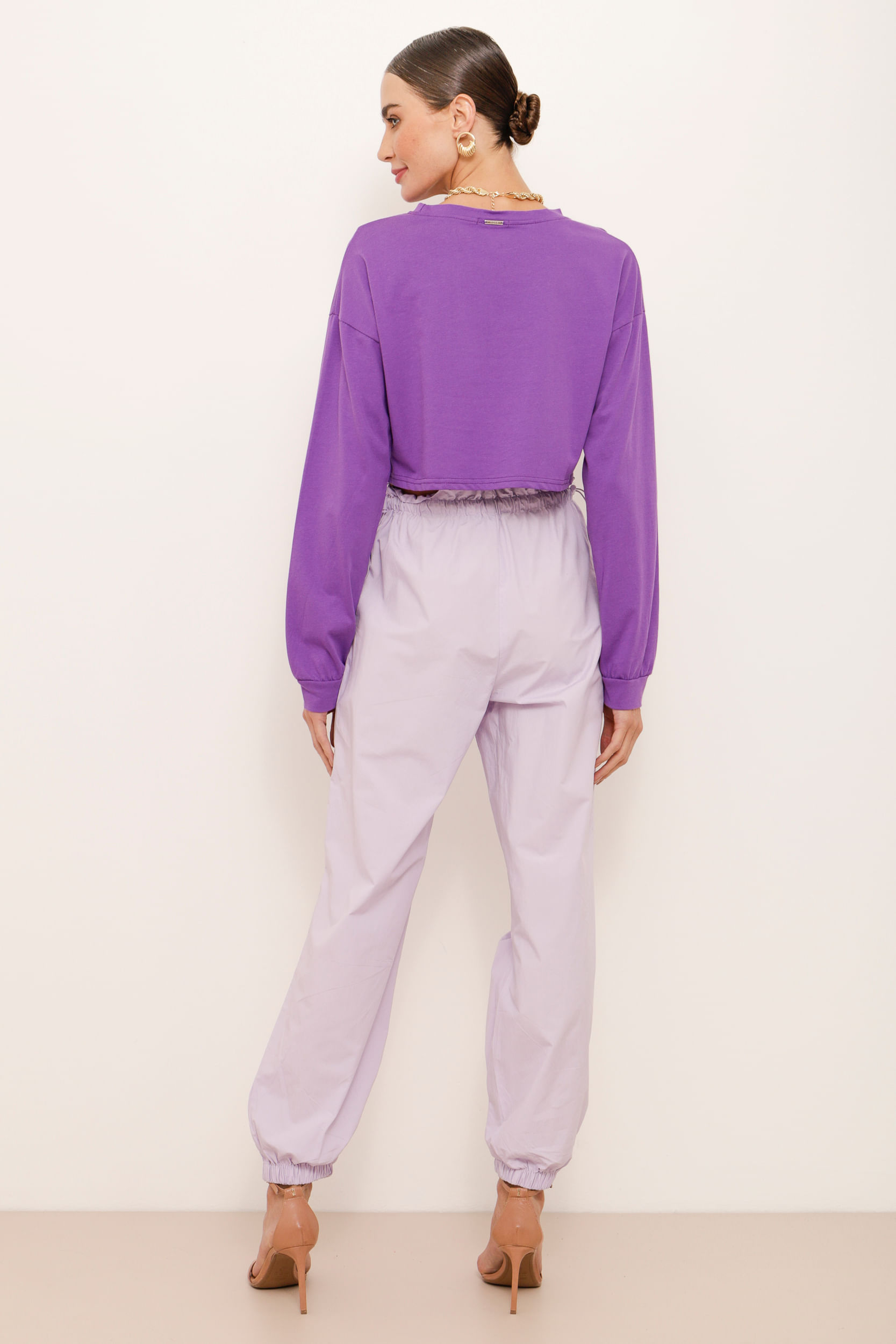 9034247 - Calça Parachute Tactel LILAS